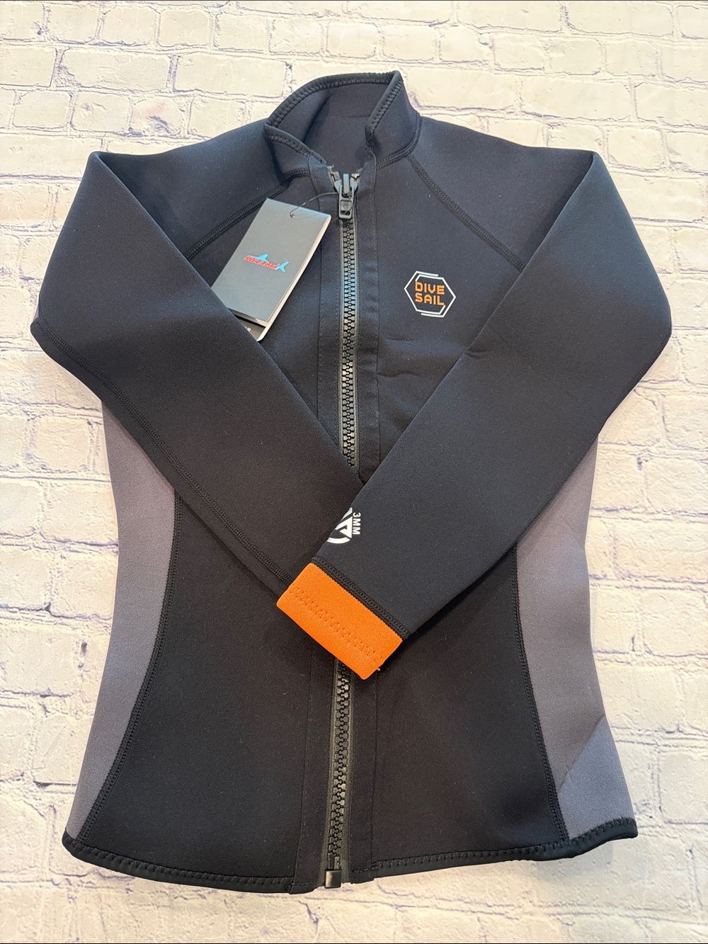 DIVE SAIL Wetsuit Top Jacket Women’s 3MM Neoprene Long Sleeve | XS| NWT